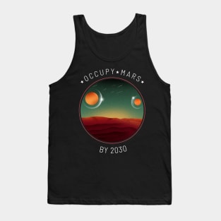 Occupy Mars By 2030 Two Moons Tank Top